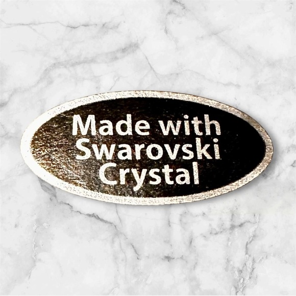 SWAROVSKI CRYSTAL 2” EARRINGS, GLEAMING TOPAZ COLOR. NEW🔶 IN BOX - Picture 2 of 6